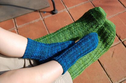 Simple Cable Socks