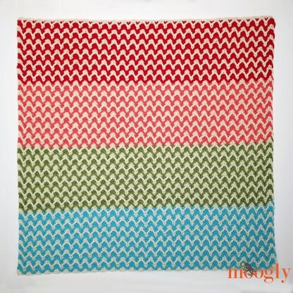 Bright Chevron Borderless Blanket