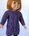 Cobblestones and Cables Sweater Dress for 18" Doll