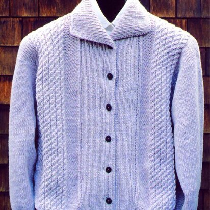 Mari Sweaters MS 118 Mock Cable Jacket