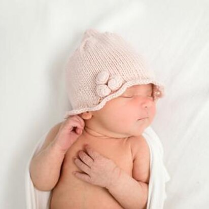 Rosy Scalloped Hat