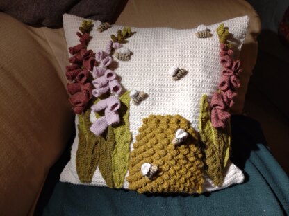 Foxgloves and Bees Pillow
