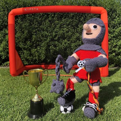 Football mascot amigurumi doll