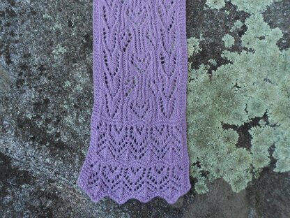 Marie's Amethyst Lace Scarf