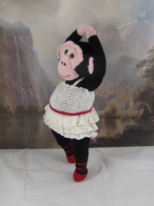 Prima Primate Ballerina Toy Monkey