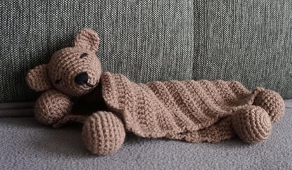 Amigurumi Häkelanleitung Schnuffeltuch / Schmusetuch Bär Balu ♥