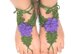 Flower and leaves barefoot sandals