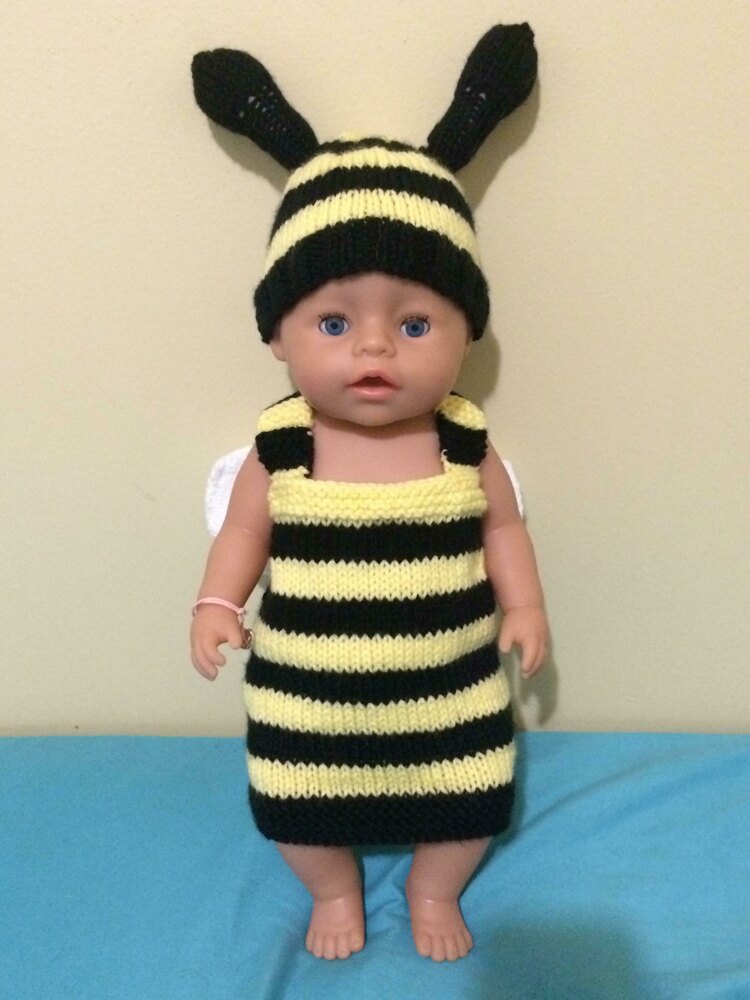 Crochet bumble hot sale bee baby outfit