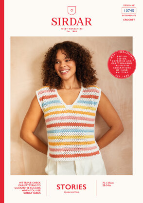 Soft Skyline Top in Sirdar Stories DK - Downloadable PDF