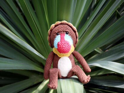 Mongo the Mandrill Amigurumi