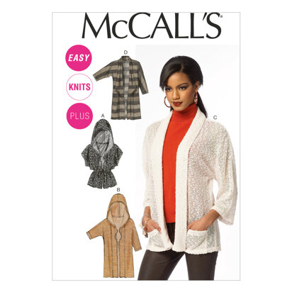 McCall's Misses'/Women's Cardigans M6802 - Sewing Pattern