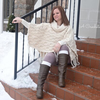 Urban Cabled Poncho