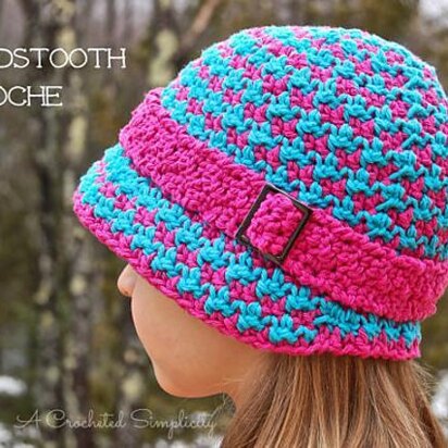 Houndstooth Cloche