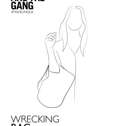 Wrecking Bag in Wool and the Gang Shiny Happy Cotton - Downloadable PDF