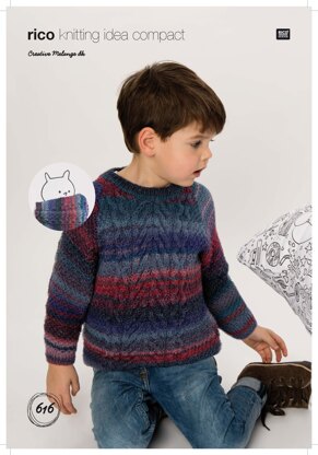 Sweater and Loop in Rico Creative Melange DK - 616 - Downloadable PDF