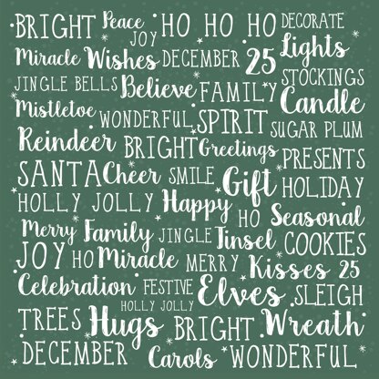 Kaisercraft Peppermint Kisses Double-Sided Cardstock 12"X12" 10/Pkg - Ho Ho Ho