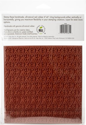 Hero Arts Background Cling Stamp 6"X6" - Trefoil Bold Prints