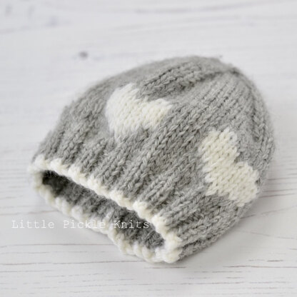 Little Hearts Baby Hat