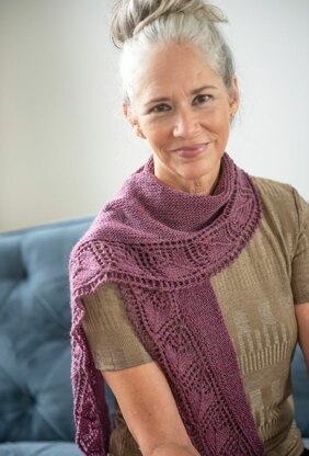 Alikae Shawl in Berroco Ultra Wool Fine - 403-2 - Downloadable PDF