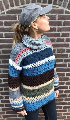 EZ Breezy Laid Back SWEATER Crochet pattern by Crojennifer