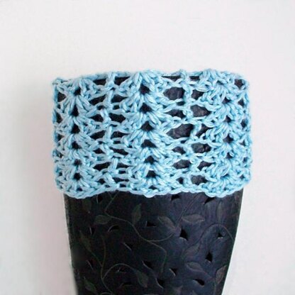 Sea Glass Crochet Boot Cuffs
