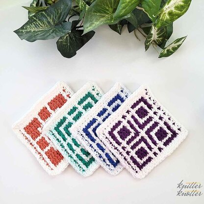 Ekta Tunisian Mosaic Coasters