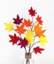 Autumn branches crochet decoration - very simple and versatile from scraps of yarn