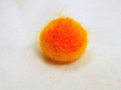 Sunburst Felted Wool Beads / Balls