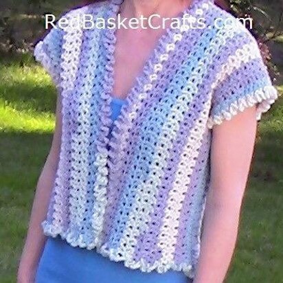 Lavender Vest in Easy V Stitch