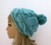 Tatyana Hat and Headband  with 3D Cables