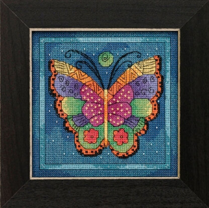 Mill Hill Flying Colors - Butterfly Capri - 5.75in x 5.75in