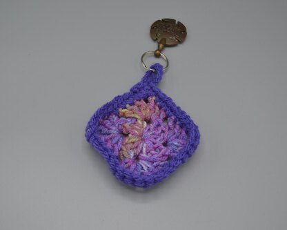 Granny Square Keychain