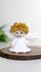 Christmas angel ornament, Crochet angel pattern, angel anigurumi pattern