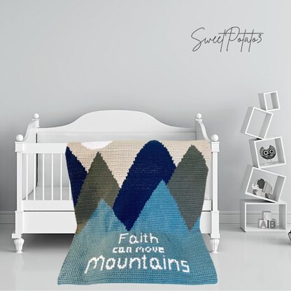 Faith Mountain Baby Blanket