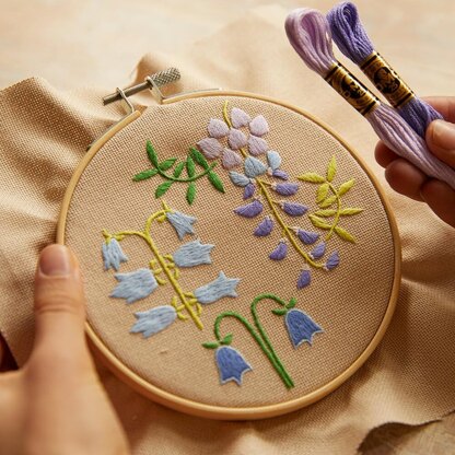 DMC Mindful Making The Soothing Spring Printed Embroidery Kit
