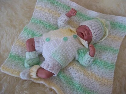 Pattern #48 Early Baby Layette for 14-16" Reborn Dolls