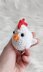 Chicken amigurumi pattern, crochet hen, bird crochet pattern