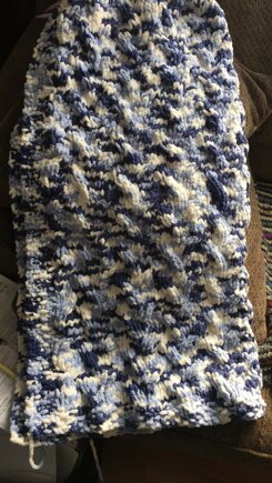 Shadow Cable Baby Blanket #3