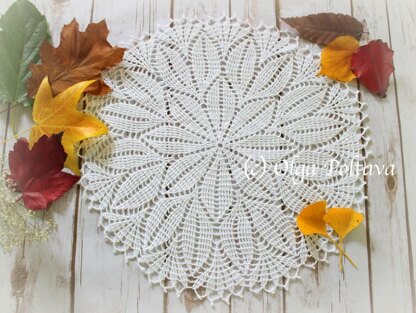 Spring Leaves Doily