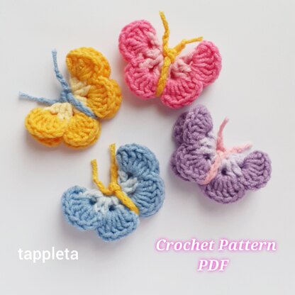 Small Butterfly Crochet Pattern