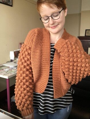 Poet Cardigan Crochet pattern by Little Golden Nook