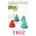 Hoooked DIY Crochet Kit Christmas Tree Hangers Eco Barbante - Ruby/Jade