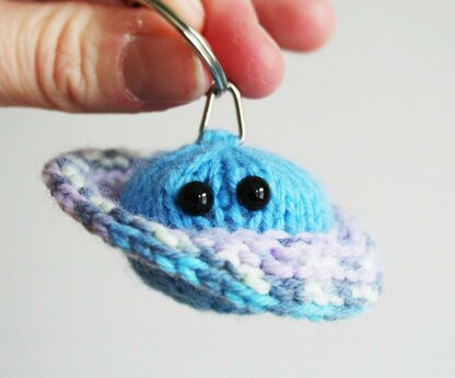 Baby Ringed Planet Keyring