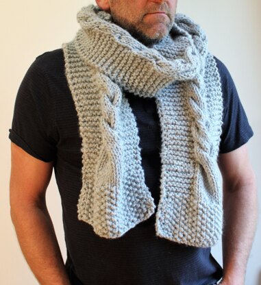 Men's Storm Cable Scarf