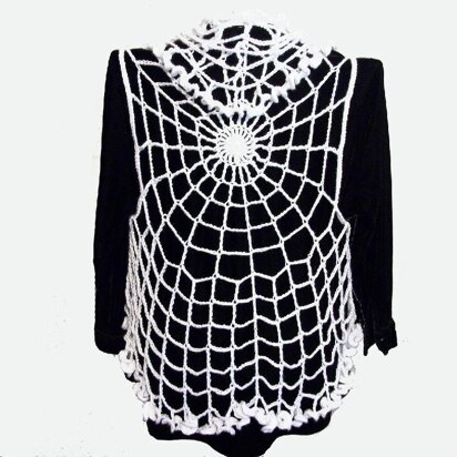 Gothic Spiderweb Lace Vest