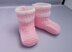 Pink Baby Booties