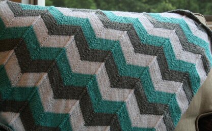 Chevron Baby Blanket and Chevron Throw