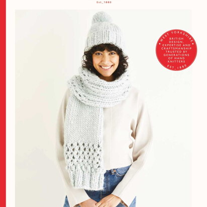 Sirdar 10316 Lace and Bobbles Hat & Scarf in Adventure PDF