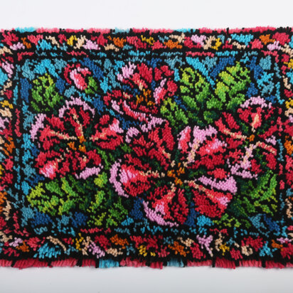 Craft Buddy Stained Glass Window Rug Latch Hook Kit