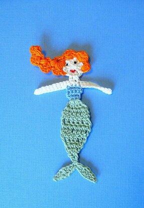Mermaid Applique Crochet Pattern